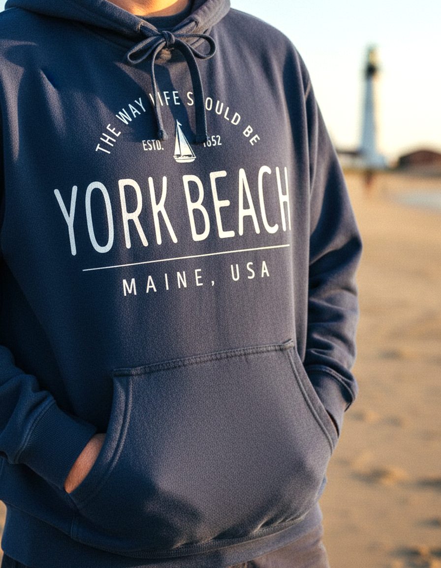 York Beach Hoodie Lifestyle Male