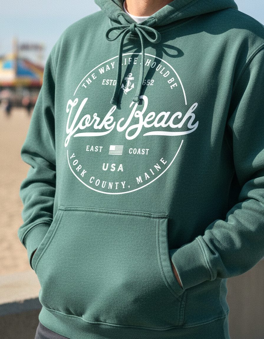 York Beach Hoodie Lifestyle Male