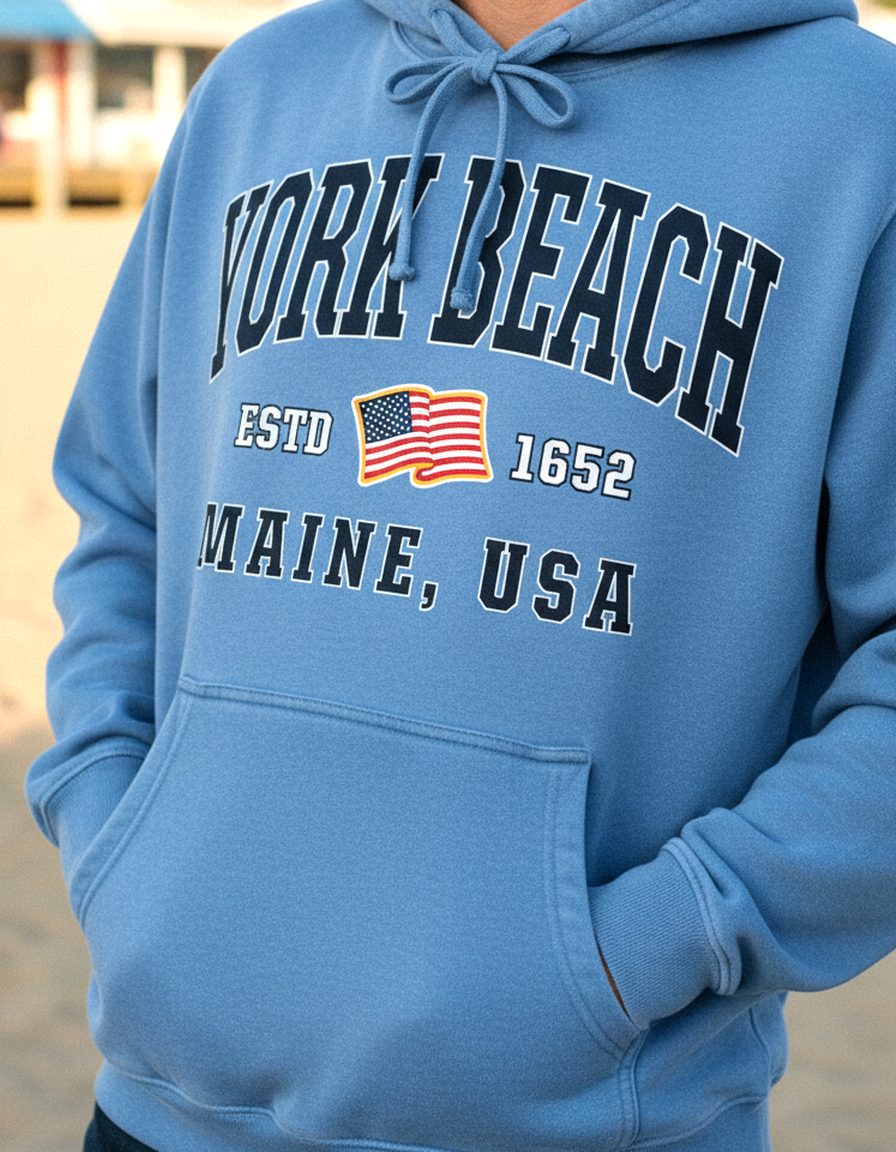 York Beach Hoodie Lifestyle Male