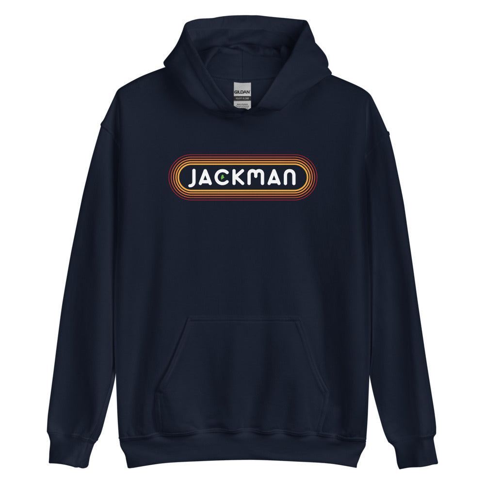 70's Retro Jackman Maine Hooded Sweatshirt - Outline Sunshine Glow Hoodie