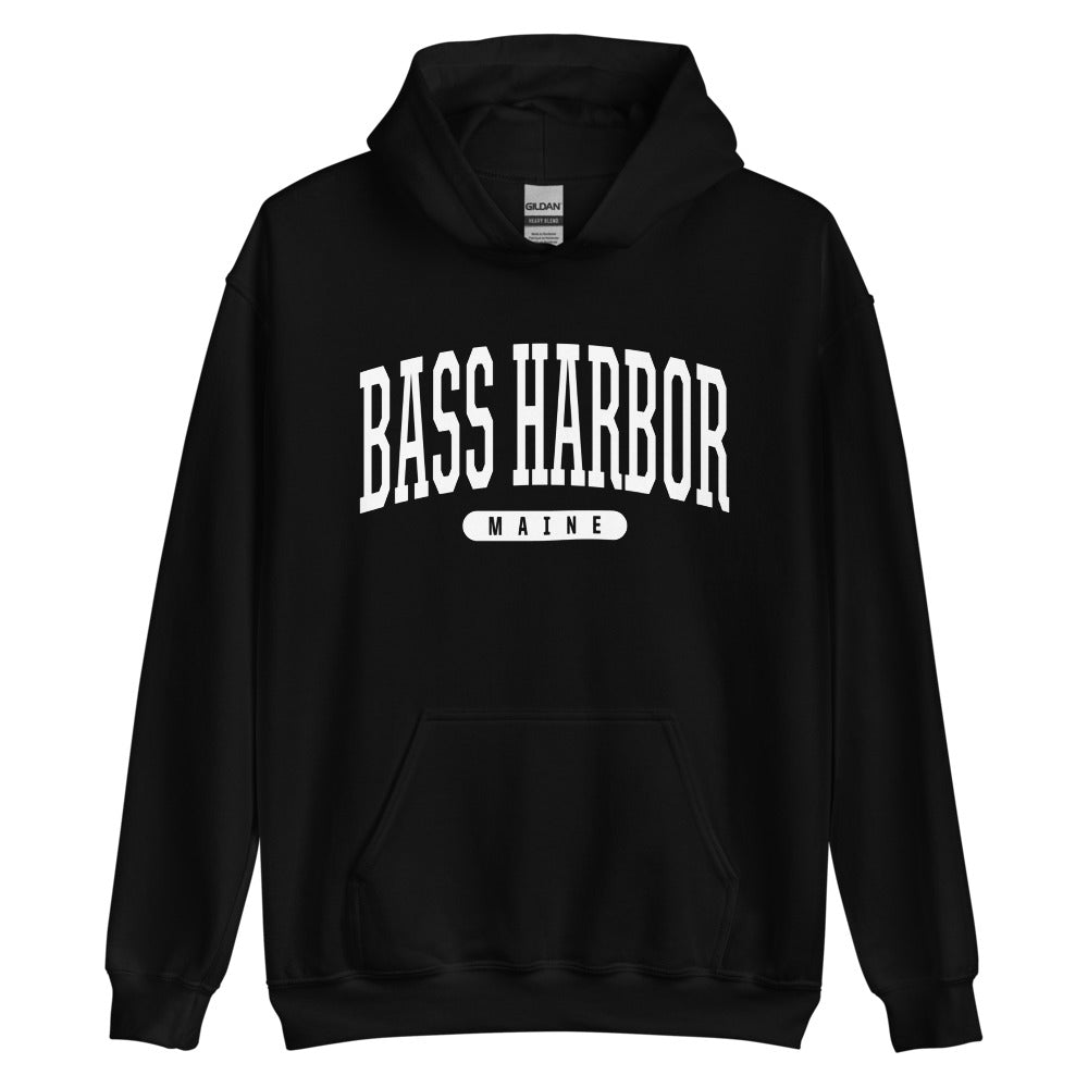 Bass Harbor Hoodie - Bass Harbor ME Maine Hooded Sweatshirt