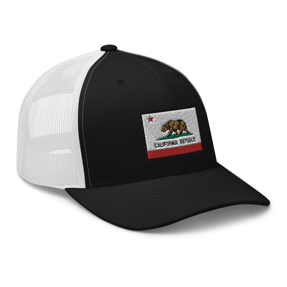 California Trucker Hat | Cal Cali CA Structured Trucker Cap | California Flag Hat