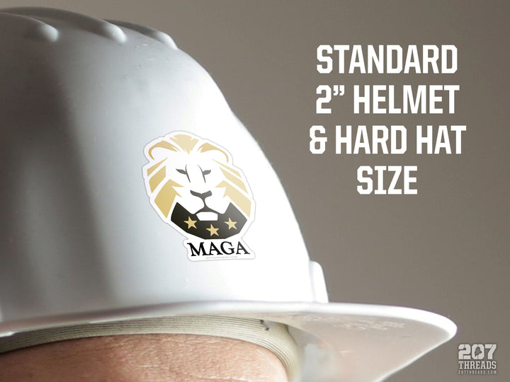 Classy Trump MAGA Lion Sticker The Patriot Party Decal - Black & Gold Trump 2024 Make America Great Again USA