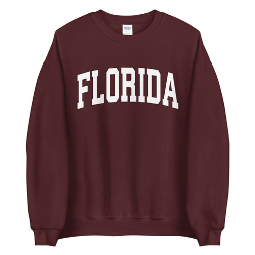 Comfy Cozy Florida College Sweatshirt, FL University Style Crew Neck