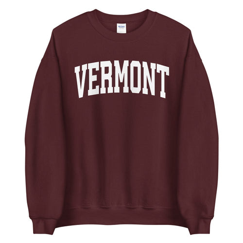Comfy Cozy Vermont College Sweatshirt, VT University Style Crewneck