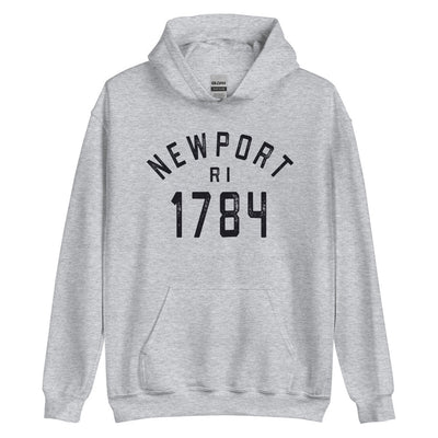 Cozy Vintage Newport RI Hoodie - A Nice, Roomy & Warm Newport Rhode Island Hooded Sweatshirt
