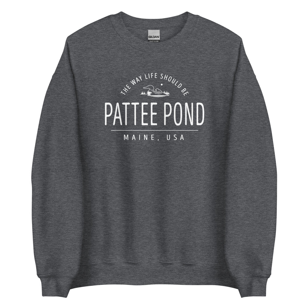 Cute Pattee Pond Maine Loon Crewneck Sweatshirt-207 Threads