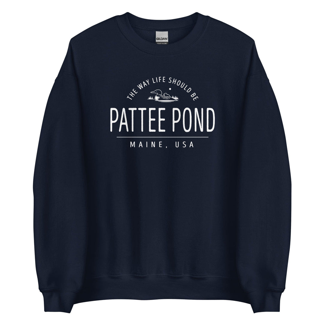 Cute Pattee Pond Maine Loon Crewneck Sweatshirt-207 Threads