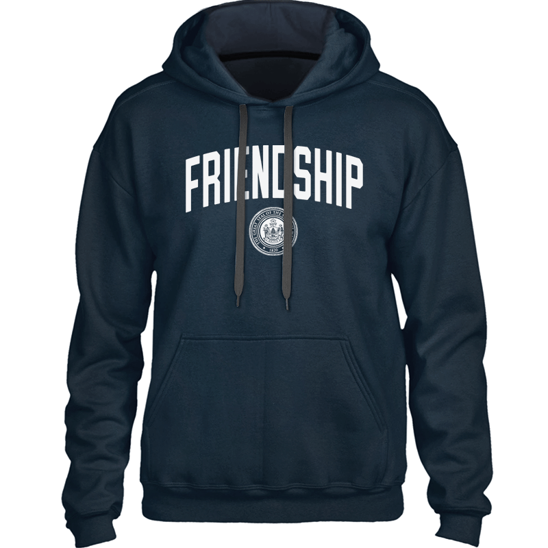 Friendship Maine College Universirty School Campus Style Heavy & Warm Unisex Hoodie - 207 Threads