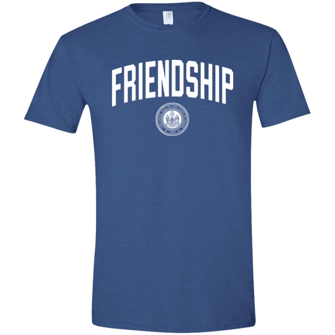 Friendship Maine T-Shirt - Comfy Soft, Semi-Fitted Tee (Unisex) - 207 Threads