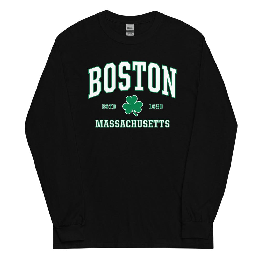Long Sleeve Irish Boston Shirt - Boston Massachusetts Long Sleeve Shirt - Unisex - MA