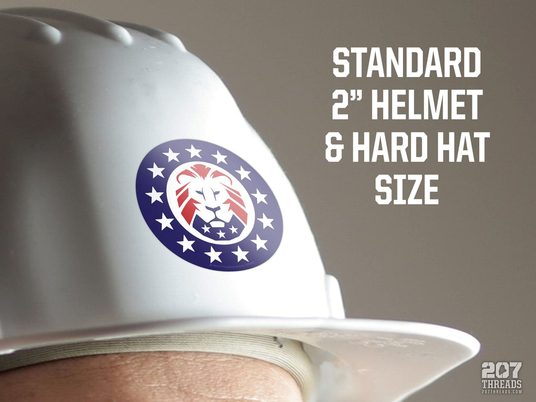 MAGA Trump 2024 Lion Sticker, 13 Stars American Patriotic Decal, Make America Great Again Constitution We The People Forever USA Patriot