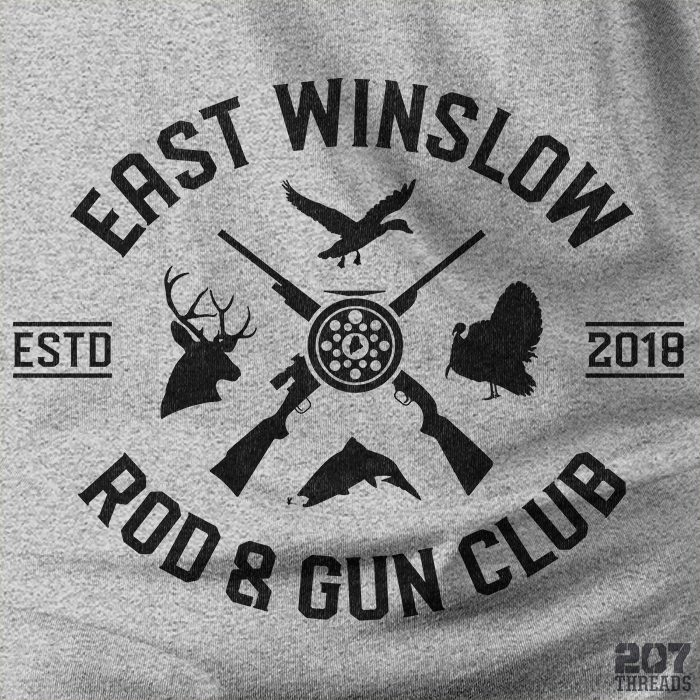 Maine Rod & Gun Club Hunting & Fishing T-Shirt L