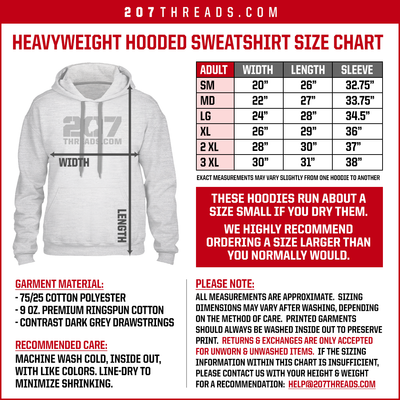 Nautical Acadia National Park Maine Sweatshirt - Anchor Graphic - Cozy & Warm Premium Hooded Sweatshirt (Unisex) - 207 Threads