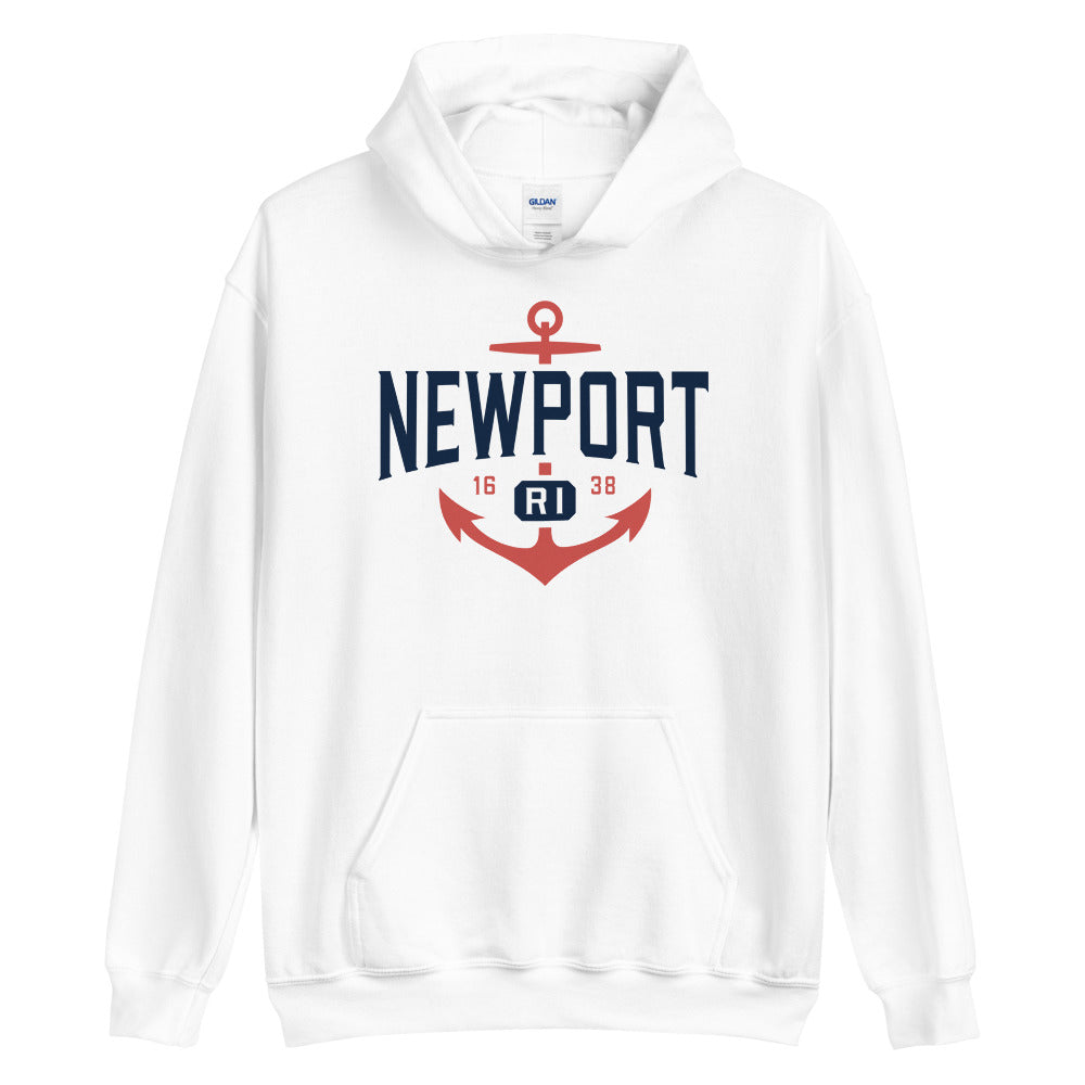 Newport Sweatshirt - Nautical Sailing Boat Anchor Newport RI Hoodie