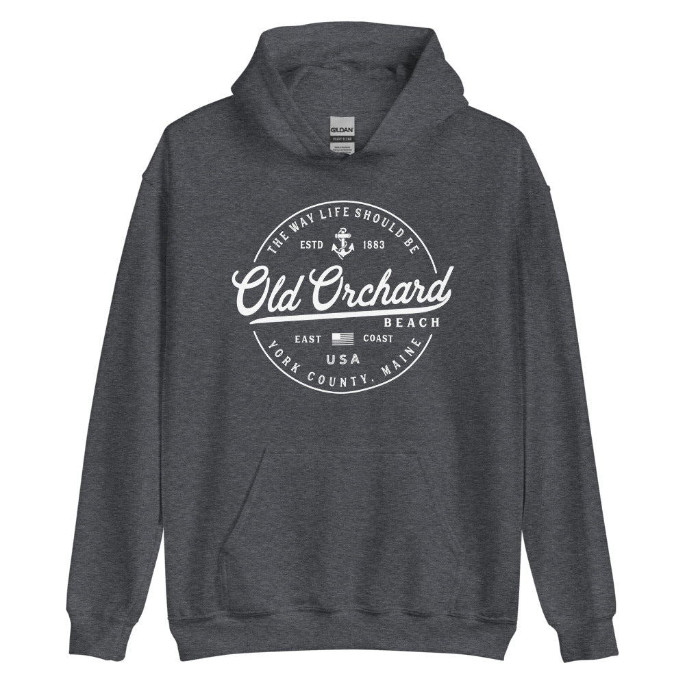 Old Orchard Beach Sweatshirt - Maine Travel Vacation Logo Souvenir Hoodie