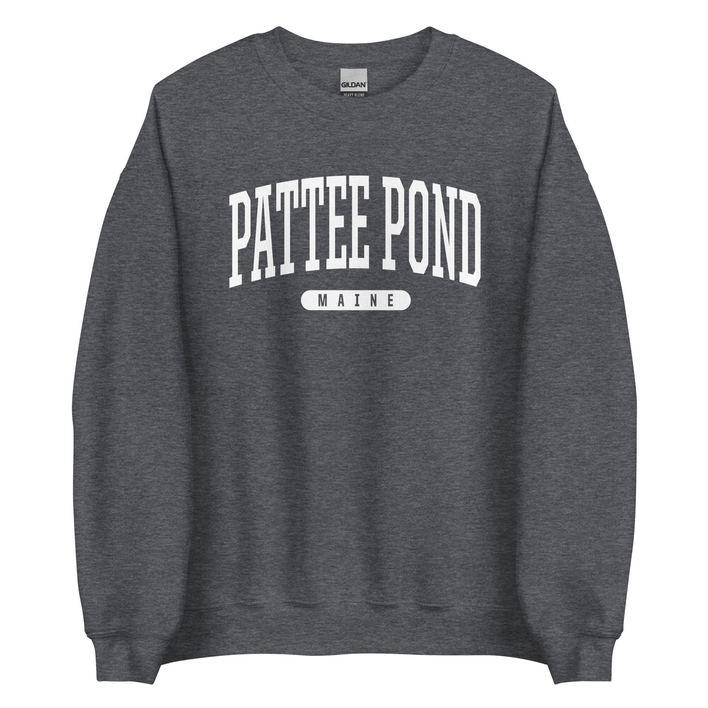 Pattee Pond ME Maine College Style Crewneck Sweatshirt-207 Threads