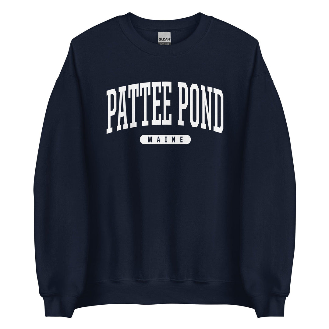 Pattee Pond ME Maine College Style Crewneck Sweatshirt-207 Threads