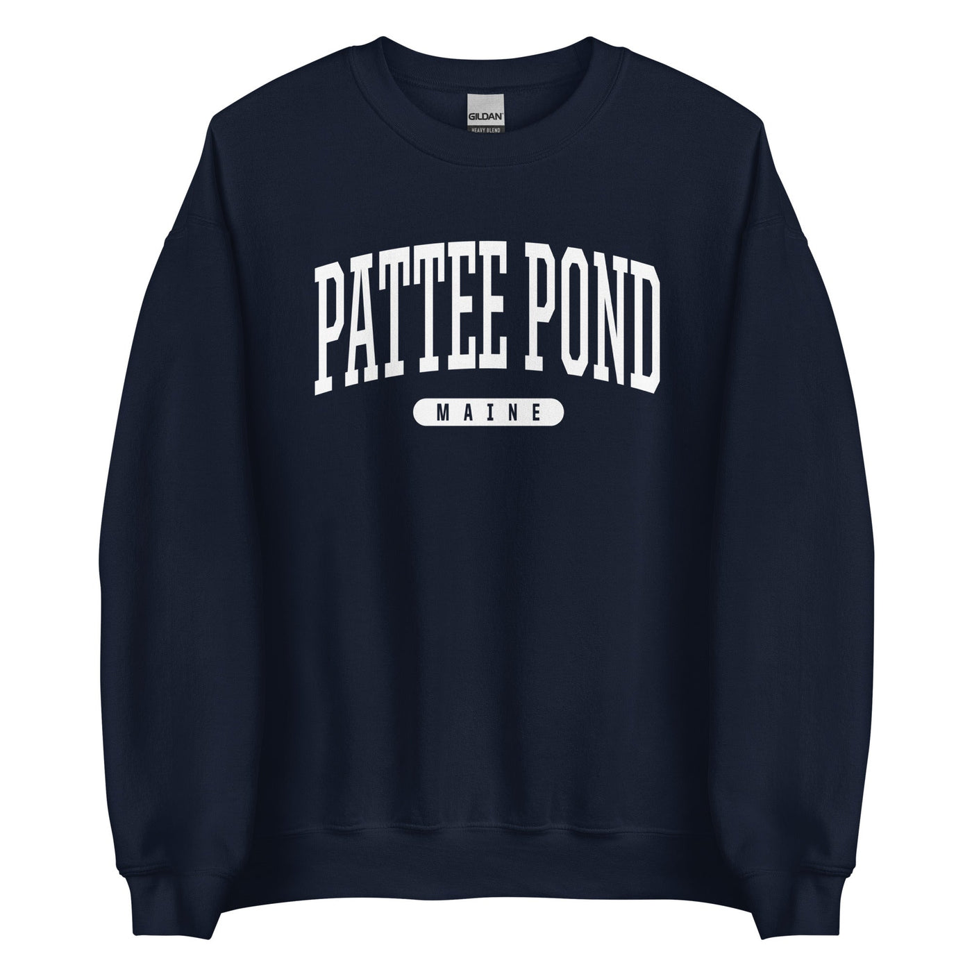 Pattee Pond ME Maine College Style Crewneck Sweatshirt-207 Threads