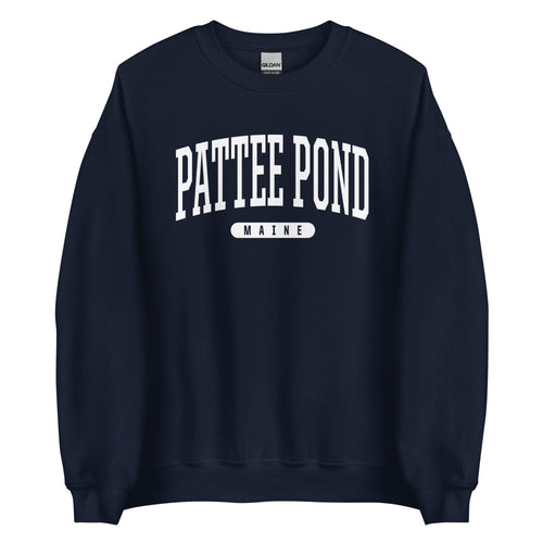 Pattee Pond ME Maine College Style Crewneck Sweatshirt