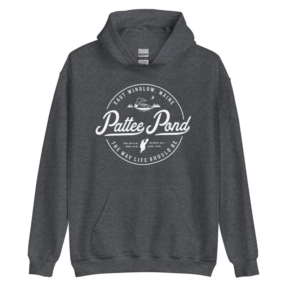 Pattee Pond Sweatshirt - Maine Travel Vacation Logo Souvenir Hoodie