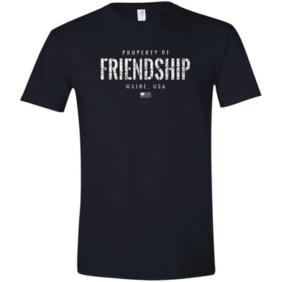 Property of Friendship Maine T-Shirt - Comfy Soft, Semi-Fitted Tee (Unisex) - 207 Threads