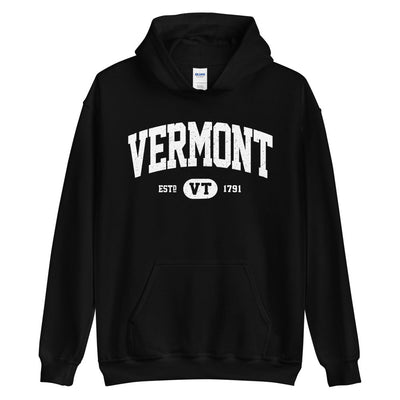 Black State of Vermont Sweatshirt