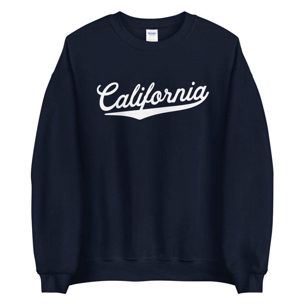 Super Comfy Women's California Sweatshirt | CA California Baseball Script Logo