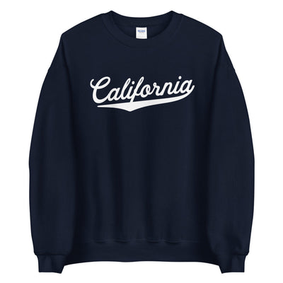 Super Comfy Women's California Sweatshirt | CA California Baseball Script Logo