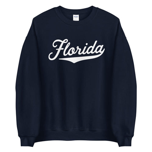 Super Comfy Women's Florida Sweatshirt | FL Florida Baseball Script Logo