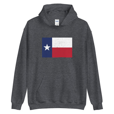 Heather Gray Texas Flag Hoodie | Texas State Flag Sweatshirt