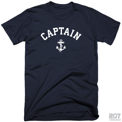 The Captain Shirt - Nautical Boating Anchor Tee - 207 Threads