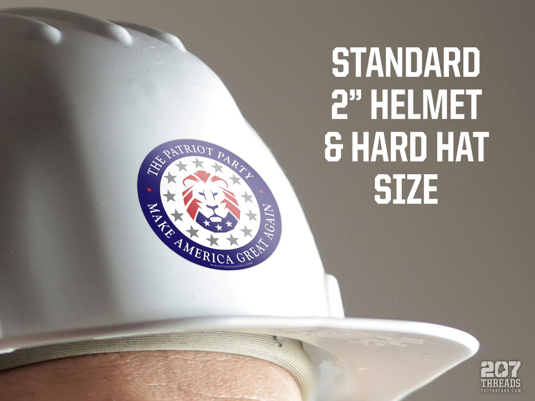 The Patriot Party Sticker Trump USA MAGA 2024 Lion American Patriotic 1776 Decal Make America Great Again Constitution We The People Forever