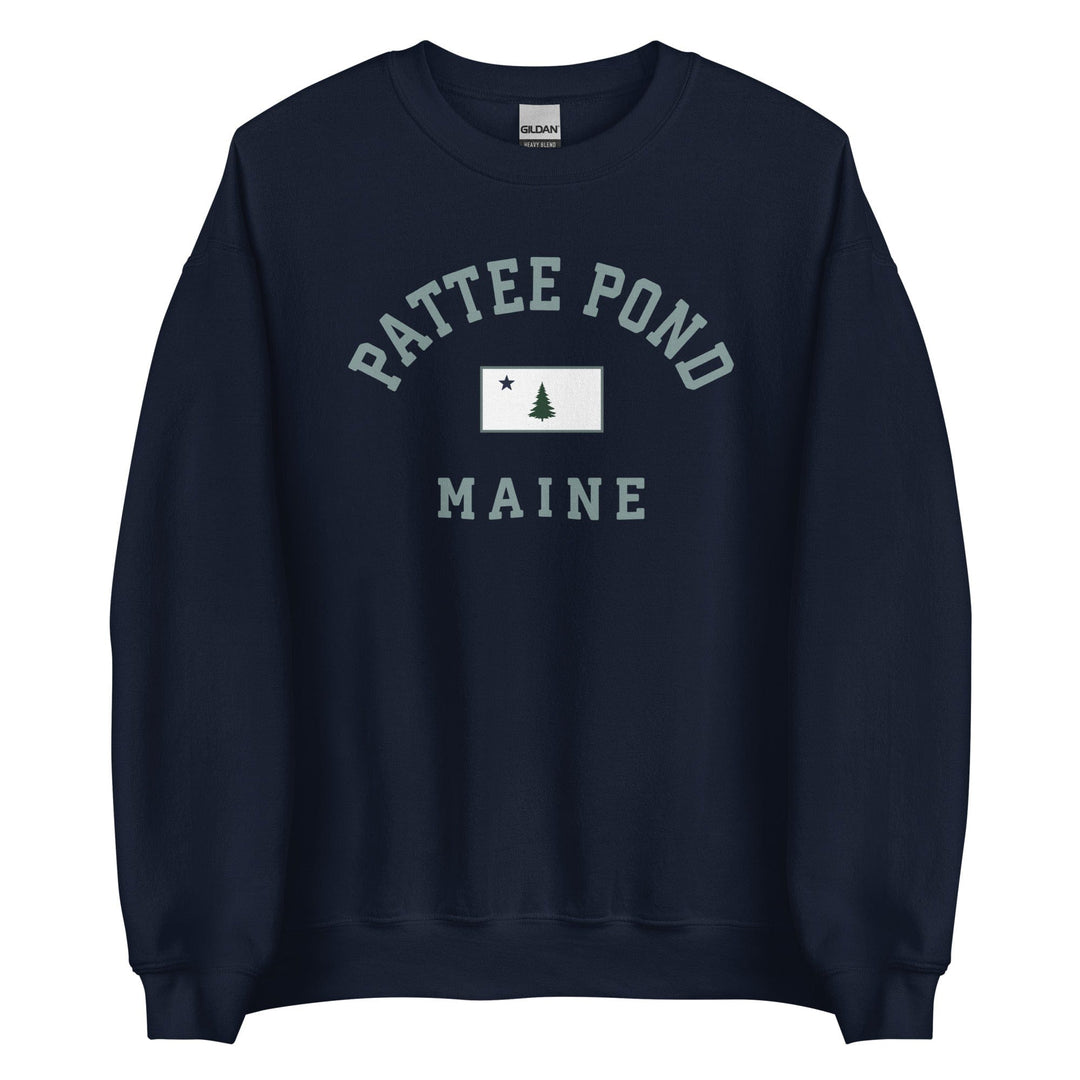 Vintage Pattee Pond Crewneck Sweatshirt - 1901 Original Maine Flag-207 Threads