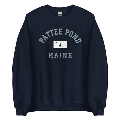 Vintage Pattee Pond Crewneck Sweatshirt - 1901 Original Maine Flag-207 Threads