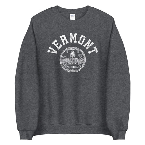 Vintage Vermont University Sweatshirt, VT State College Style Crew Neck Sweater