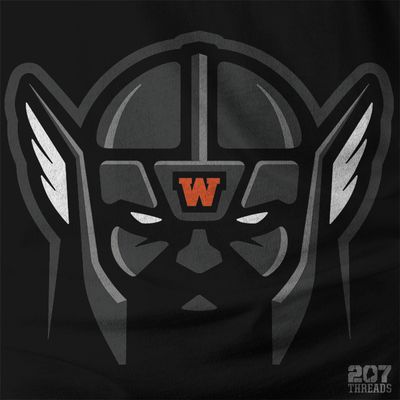 Winslow Raiders Sweatshirt - Dark Raider Head Logo - Cozy & Warm Heavy Hoodie (Unisex) - 207 Threads