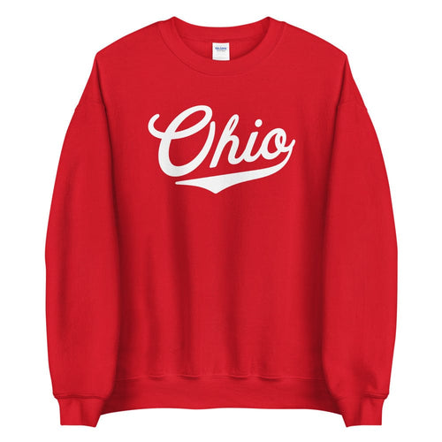 Women's Ohio Sweatshirt (Super Comfy!) - OH Ohio Crewneck Sweater Script Logo