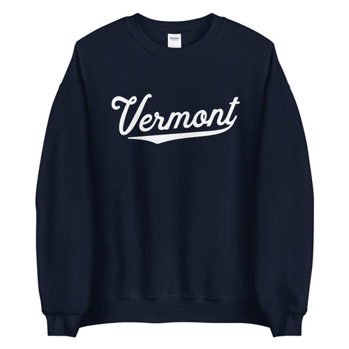 Women's Vermont Sweatshirt - (Super Comfy!) VT Vermont Crewneck Sweater Script Logo