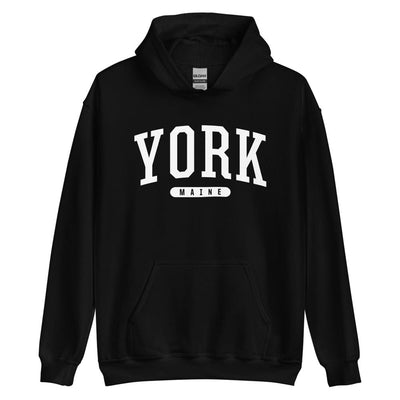 York Hoodie - York ME Maine Hooded Sweatshirt